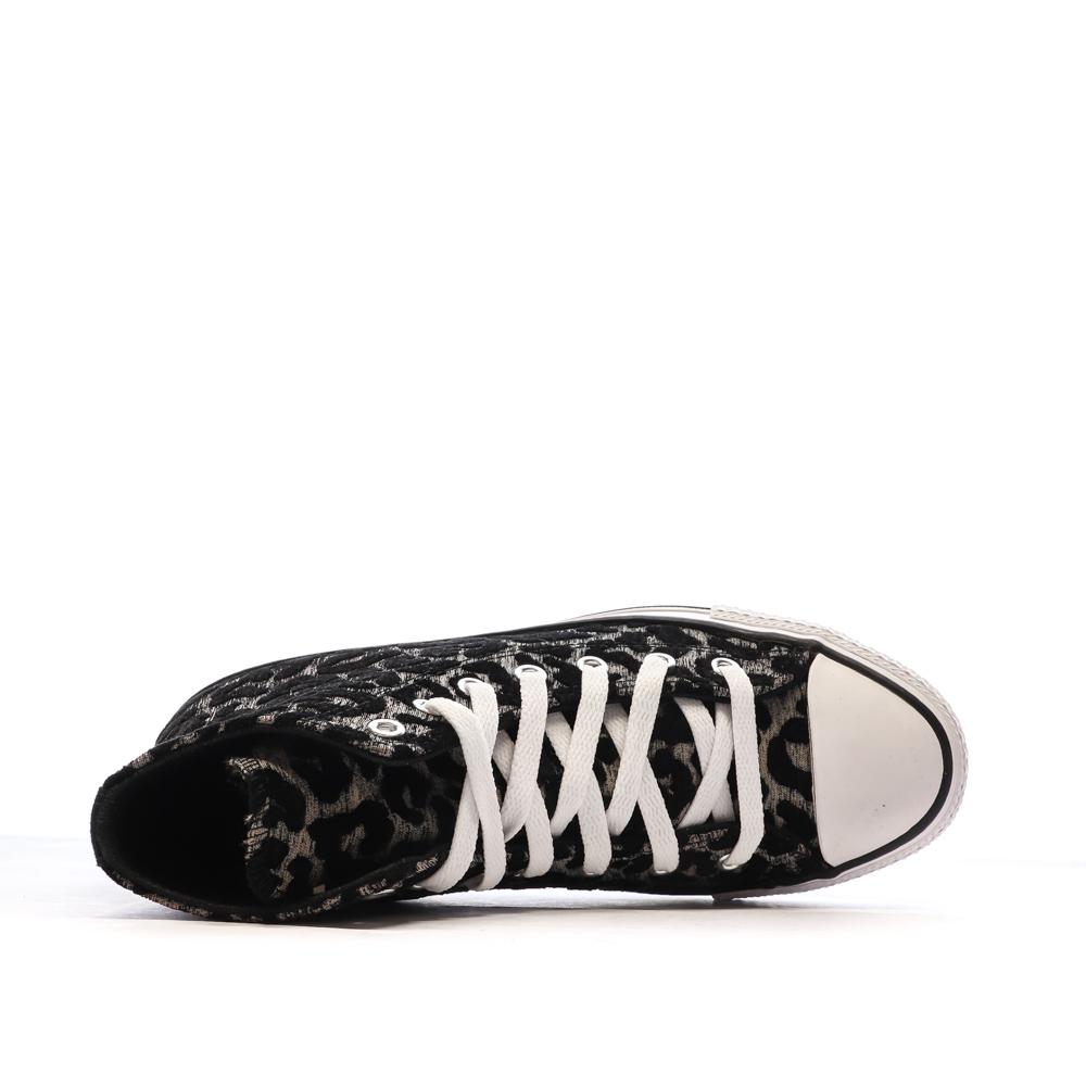 Baskets Noires Léopard Femme Converse Chuck Taylor All Star vue 4