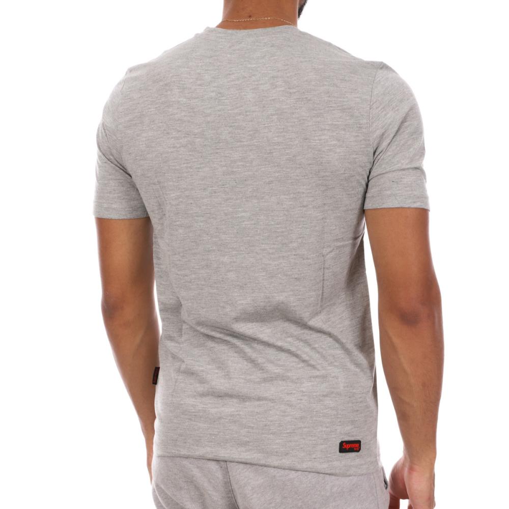 T-shirt Gris Homme Supreme Grip God vue 2