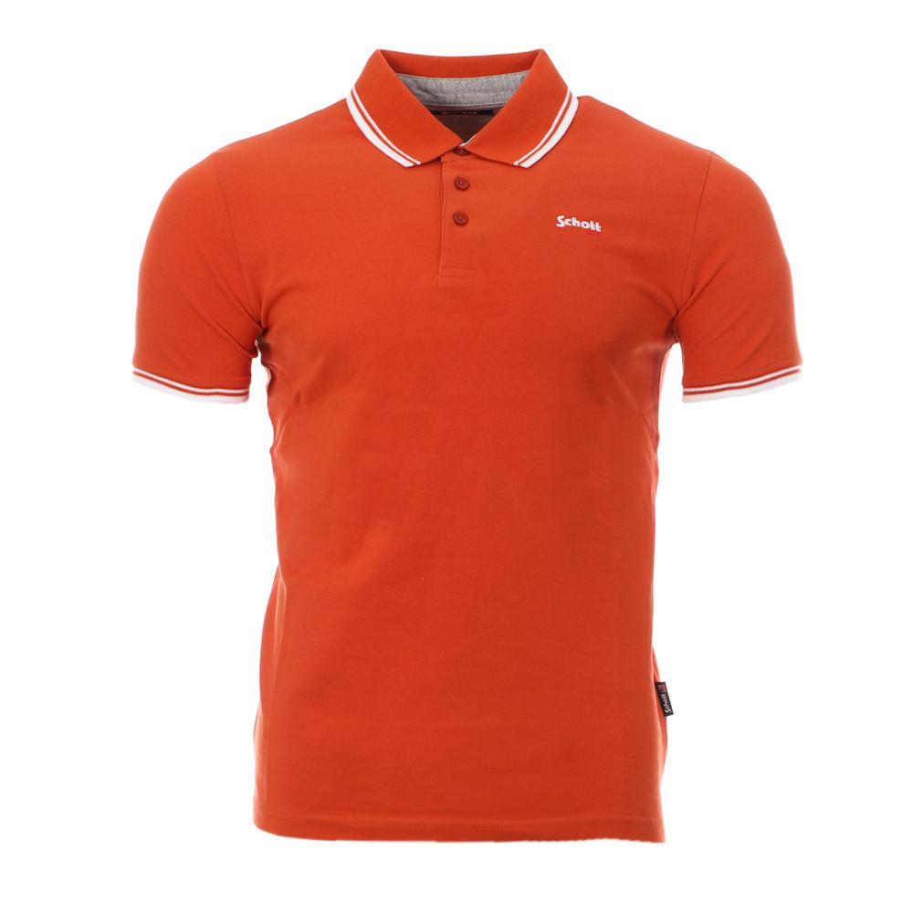 Polo Orange Homme Schott Bryan pas cher