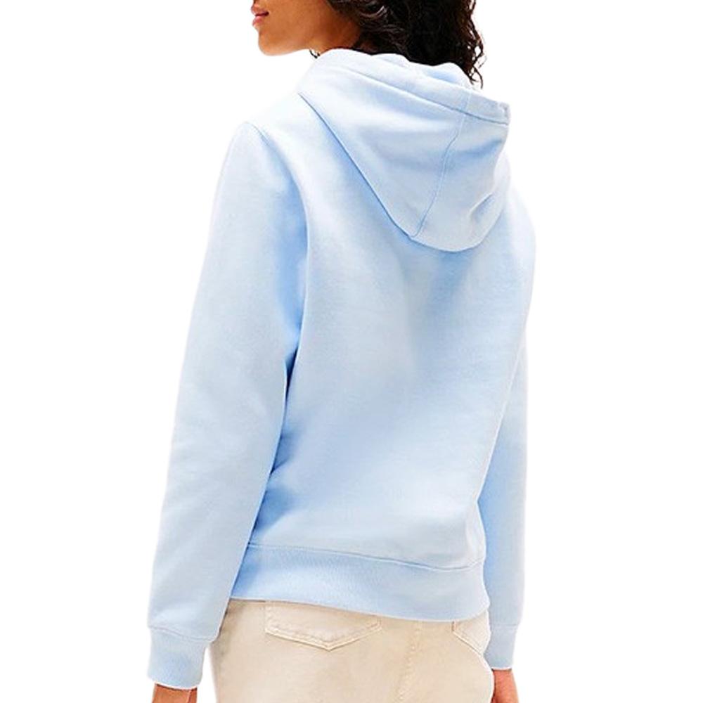 Sweat à Capuche Bleu Femme Tommy Hilfiger Flag1 vue 2