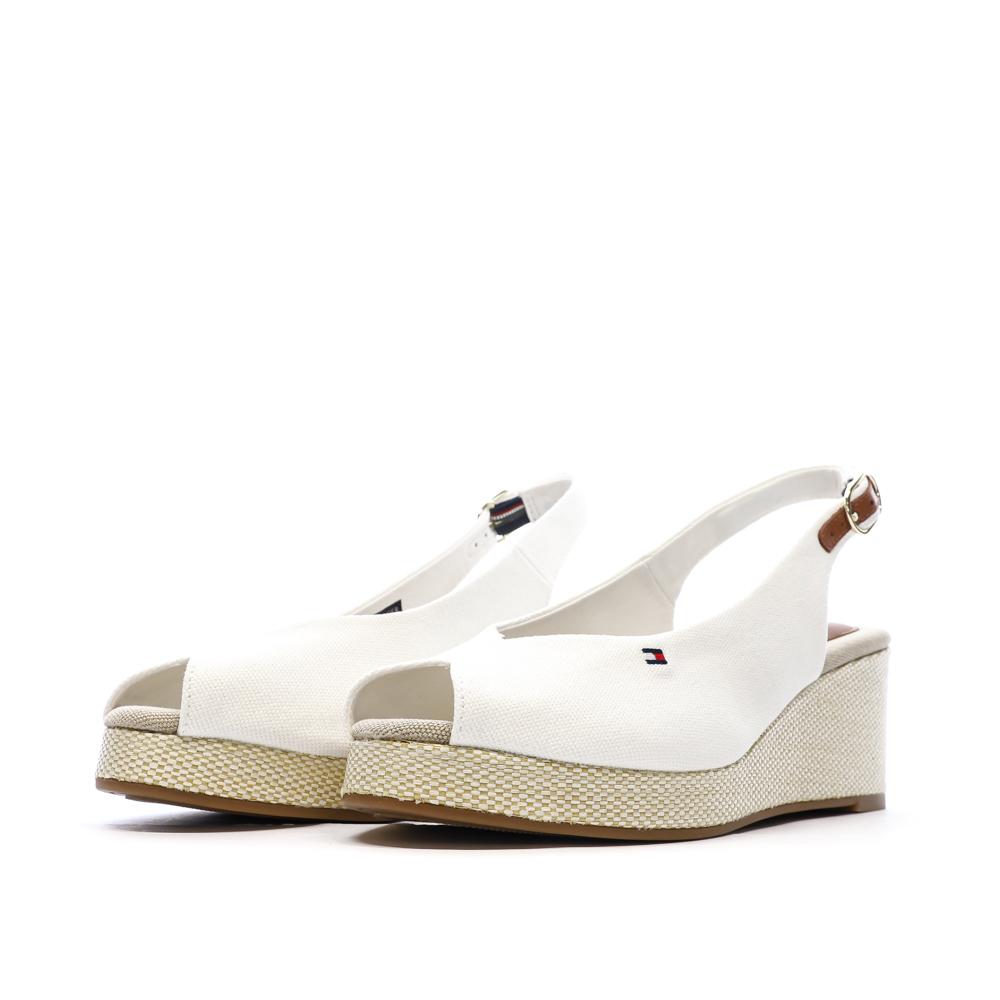 Sandales Blanches Femme Tommy Hilfiger Flag vue 6