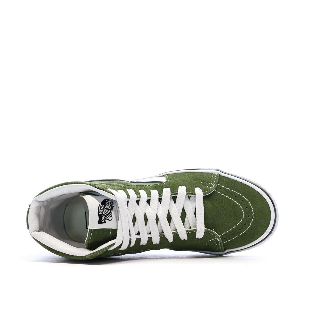 Baskets Verte Mixte Vans Sk8-hi Color Theory Pesto vue 4