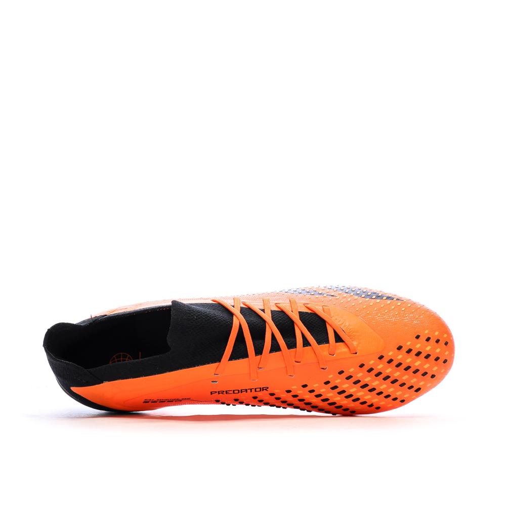 Chaussures de Foot Orange/Noir Adidas Predator Accuracy.1 L SG vue 4