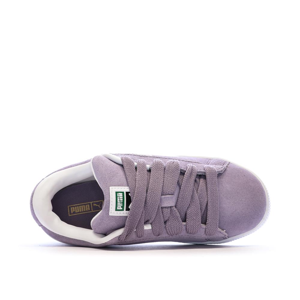 Baskets Violettes Fille Puma Suede Xl vue 4