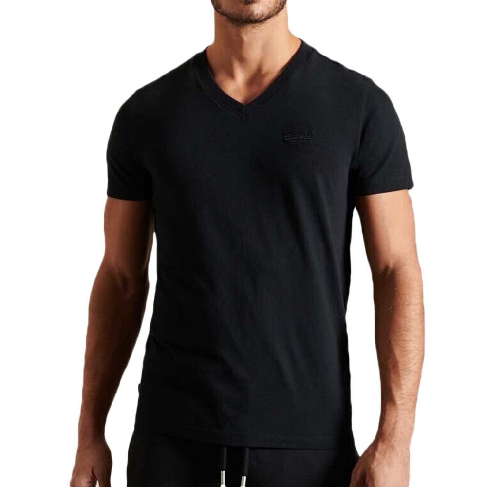 T-shirt Marine Homme Superdry M1011170A pas cher