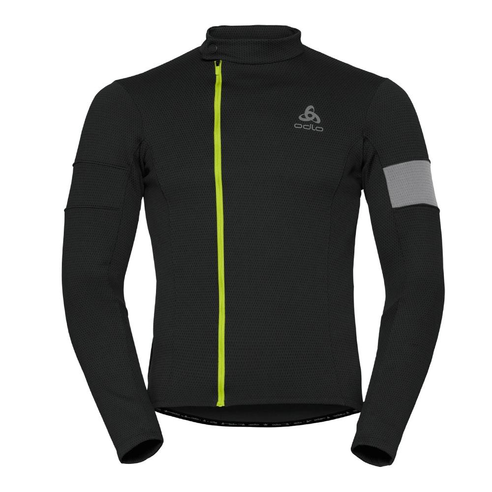 T-shirt Manches Longues Noir Homme Odlo Lombardia pas cher