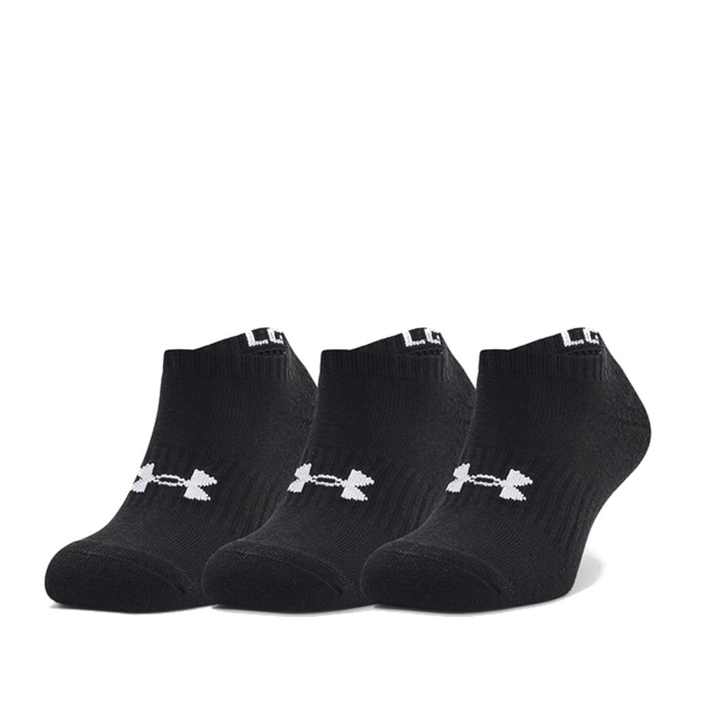 X3 Paires de Chaussettes Noir Homme Under Armour Core No Show pas cher