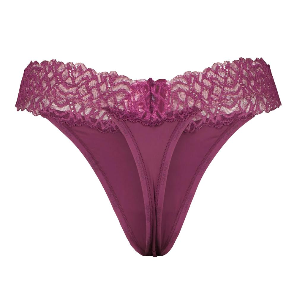 String Violet Femme Calvin Klein Jeans Thong vue 2
