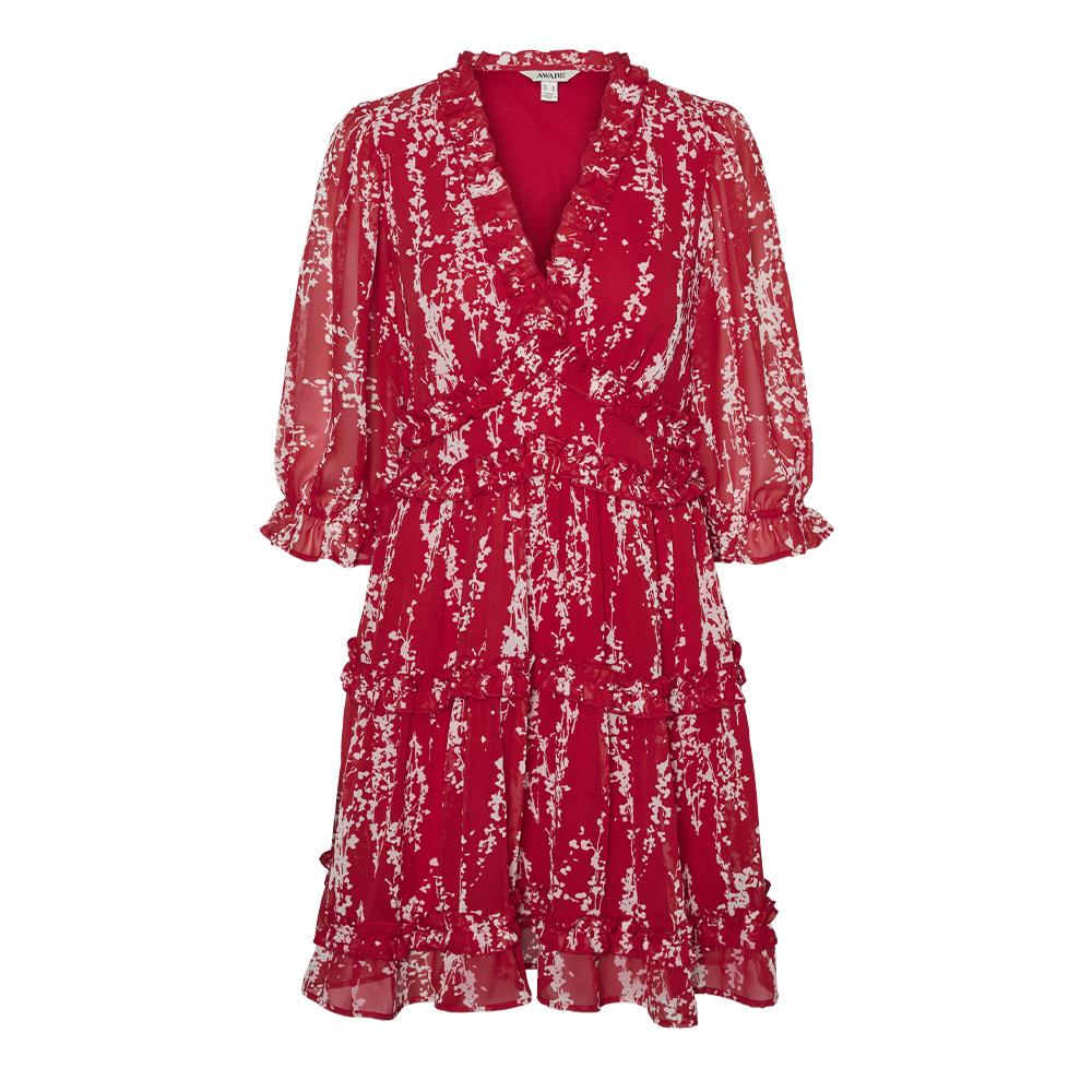 Robe Rouge Femme Vero Moda Gabriella vue 2