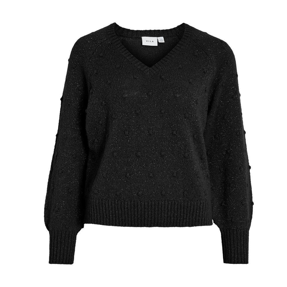 Pull Noir Femme Vila Tuli pas cher