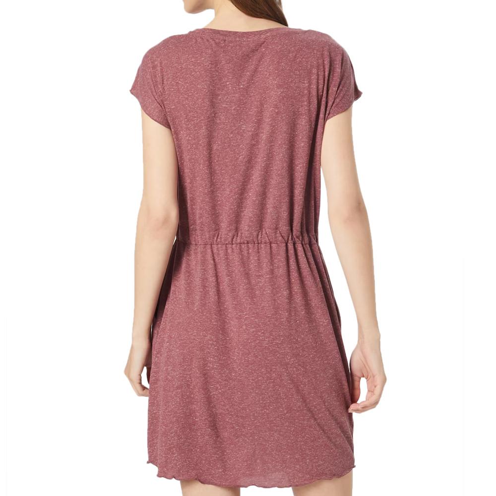 Robes demoiselle d'honneur rose poudré avec ceinture et volants