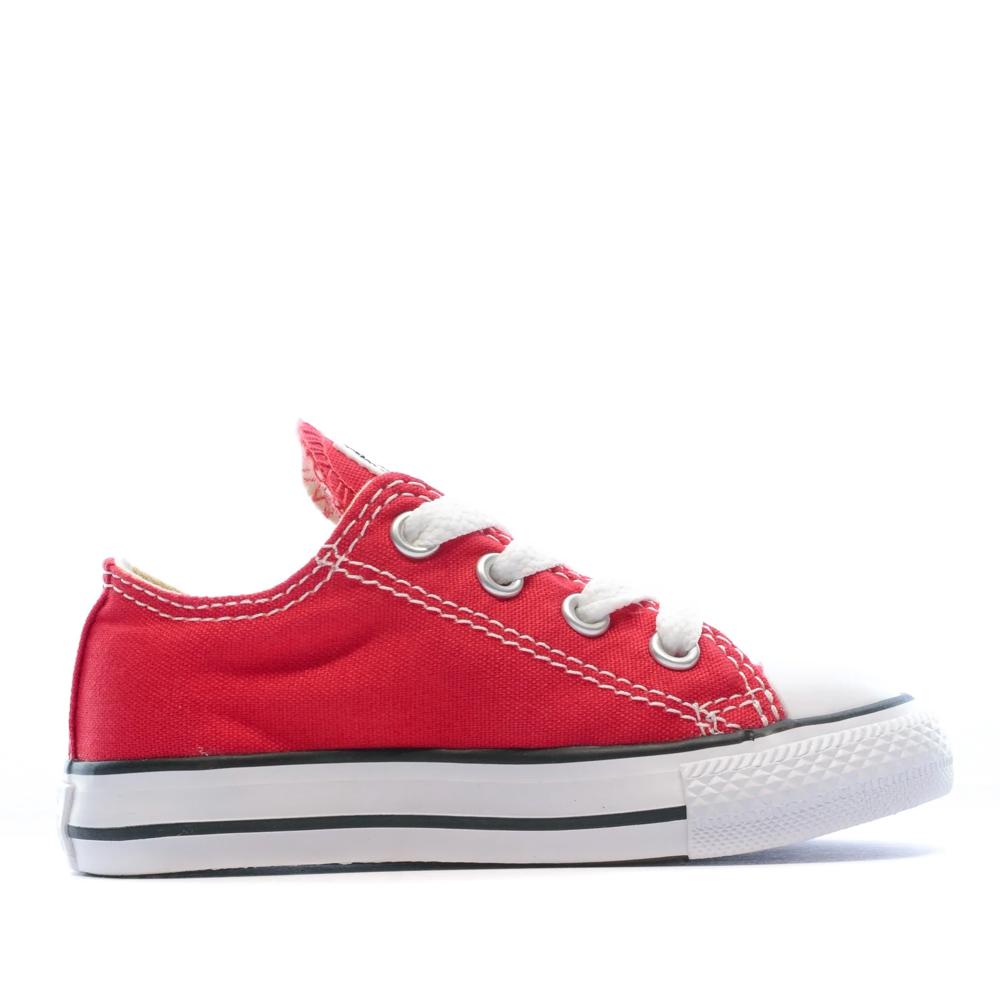 Baskets Rouge Bébé Converse All Star 7J236C vue 2