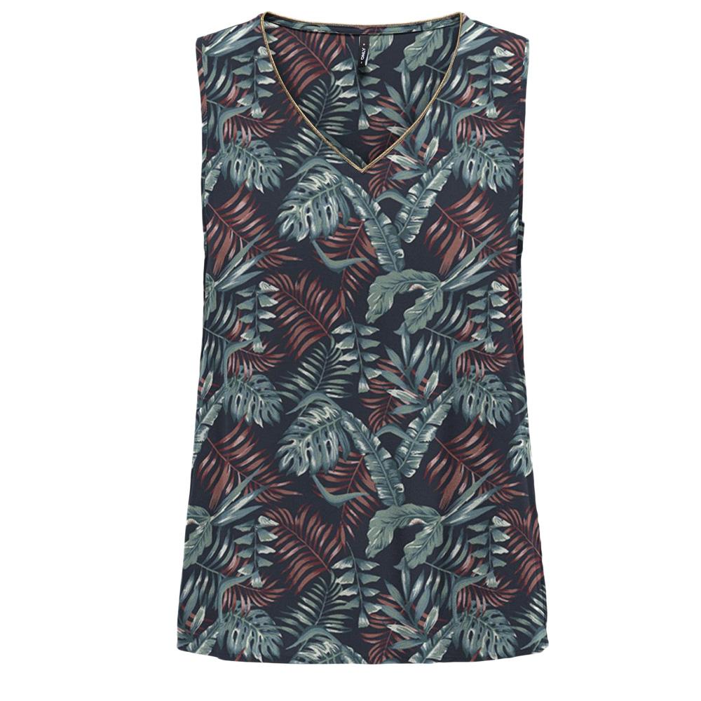 T-Shirt Marine Imprimé Femme Only Onlselina pas cher