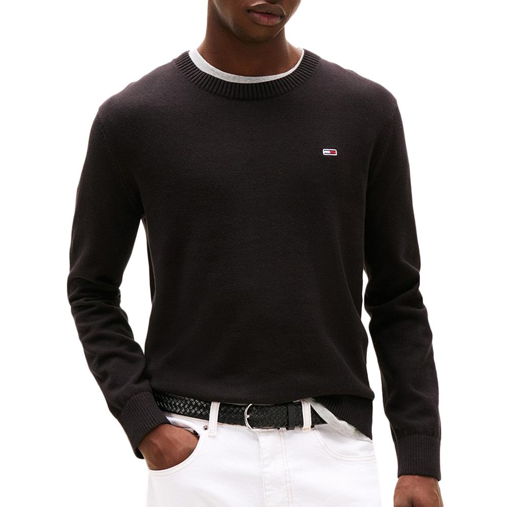 Pull Noir Homme Tommy Hilfiger Ess Light pas cher