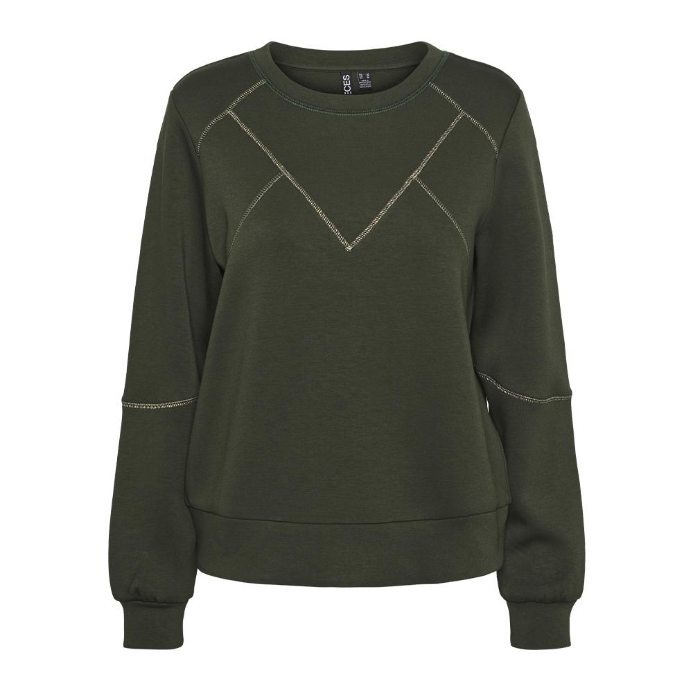 Sweat Kaki Femme Pieces Niva pas cher