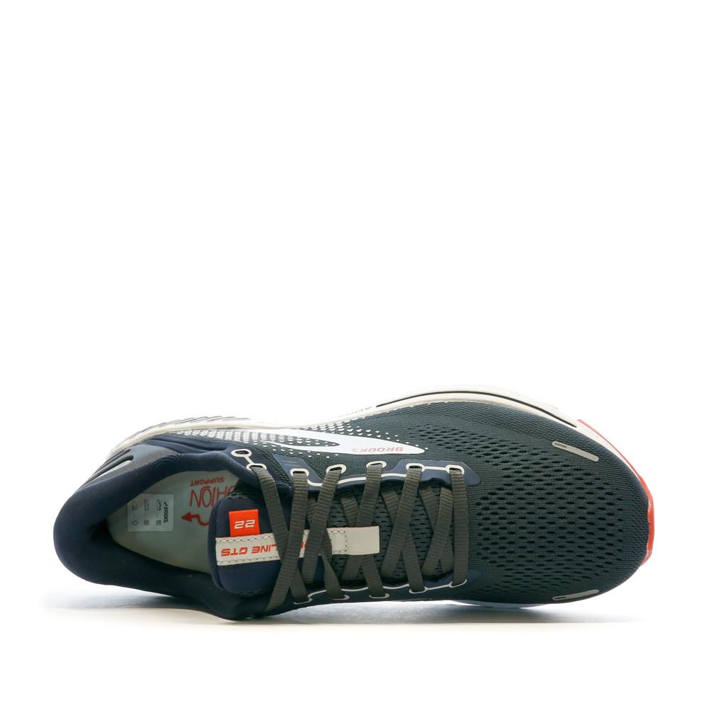 Chaussures de Running Grises Homme Brooks Adrenaline Gts 22 vue 4