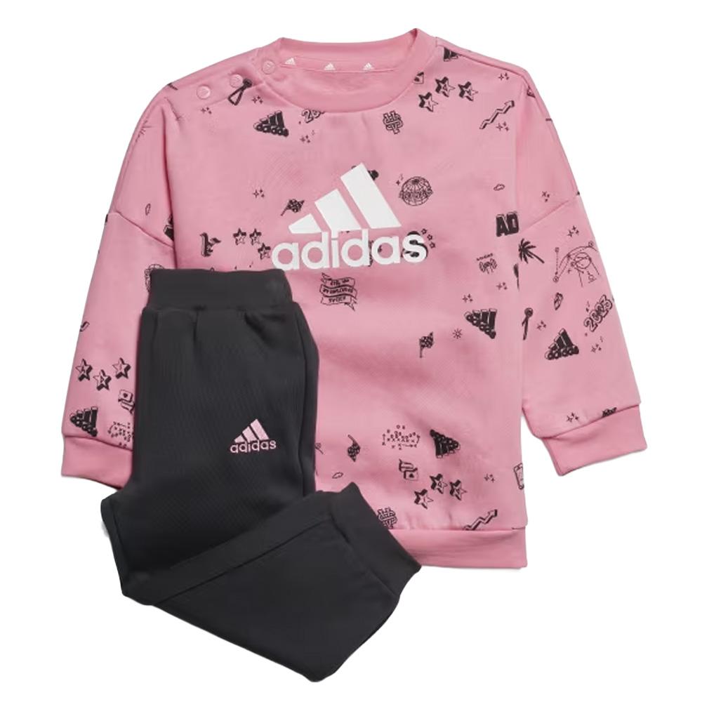 Ensemble Rose/Gris Fille Adidas I Bluv pas cher