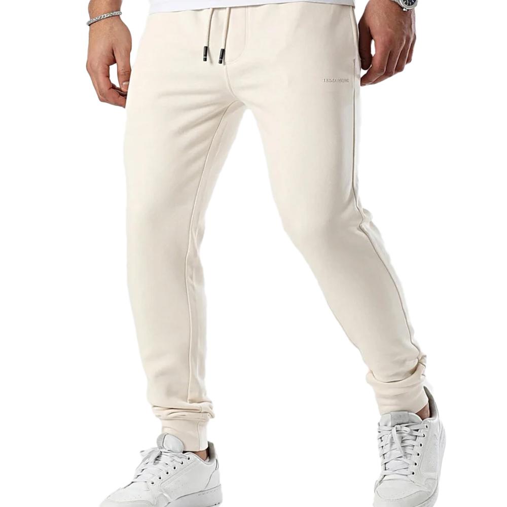 Jogging Blanc Homme Teddy Smith Narky 10117505D pas cher