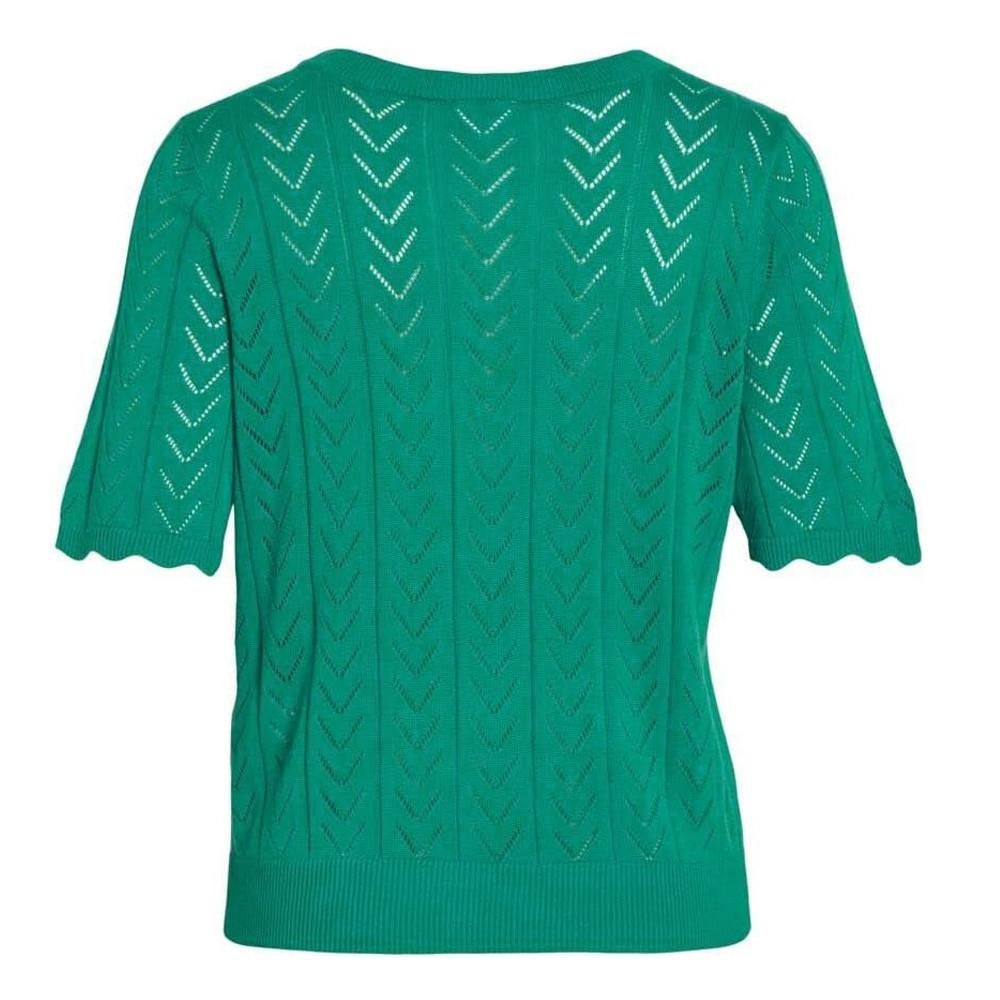 Pull Manches Courtes Vert Femme Vila Helley vue 2