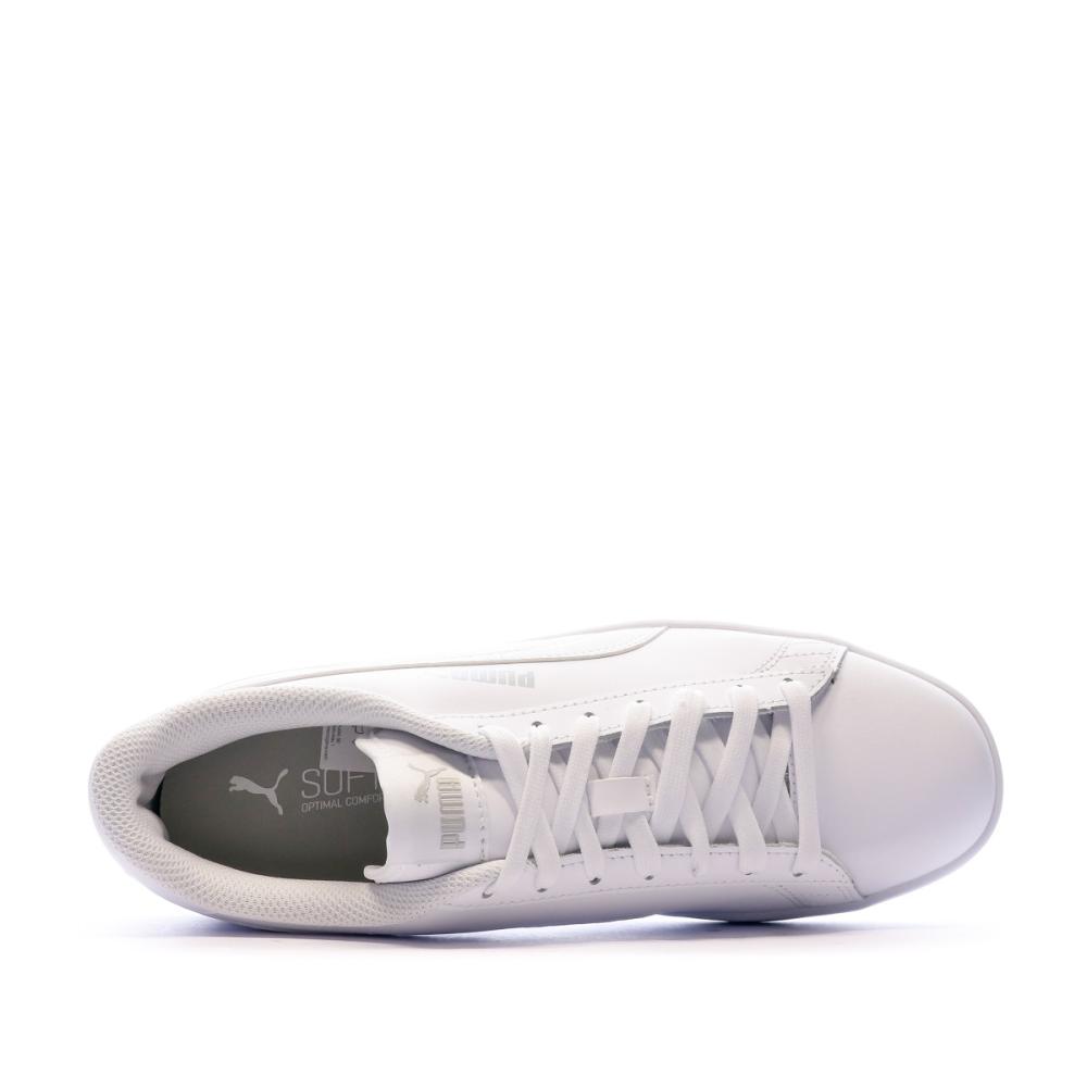 Baskets Blanches Homme Puma Smash v2 L vue 4