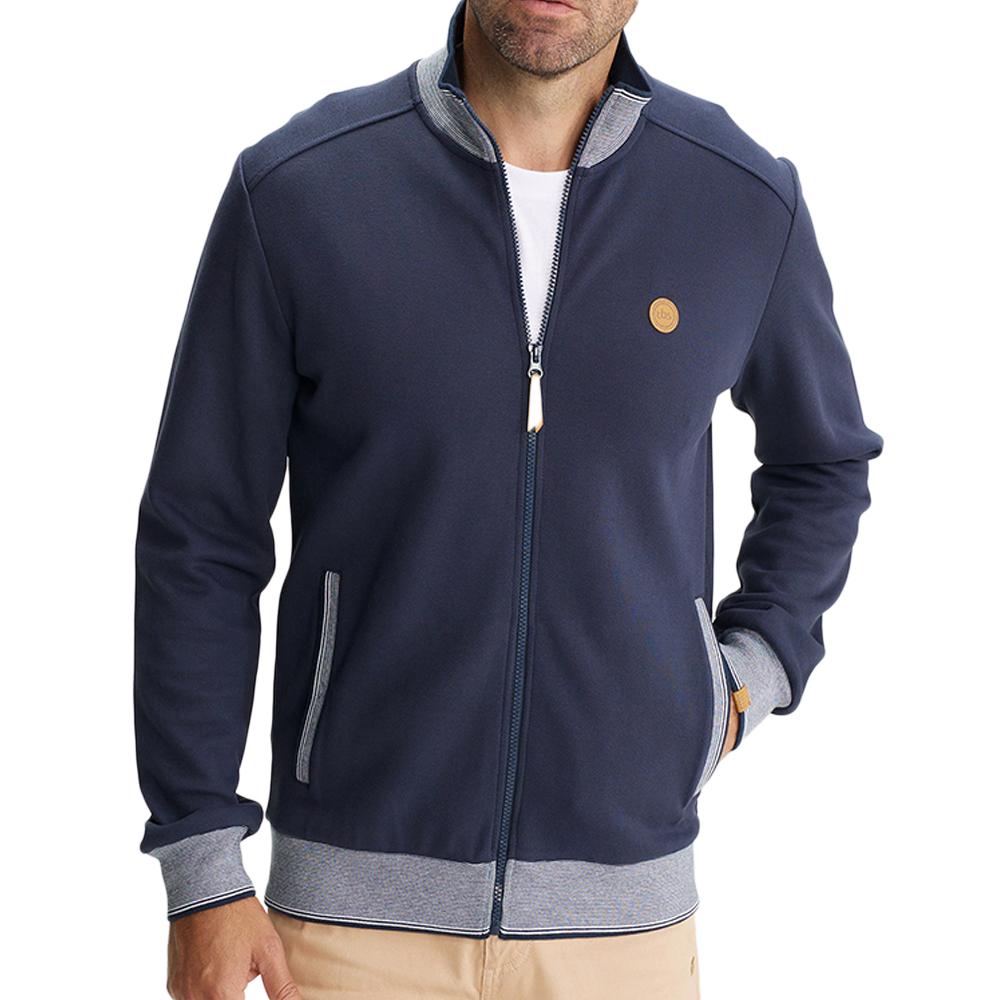 Sweat zippé Marine Homme TBS LOANN pas cher