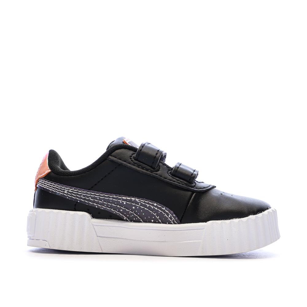 Baskets Noir Fille Puma Carina 3.0 Blurry Dr vue 2