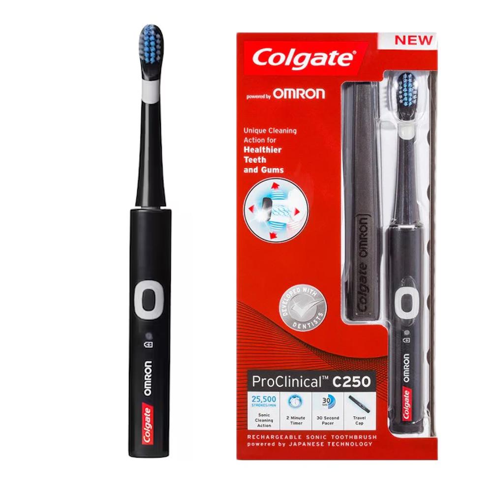 Brosse à Dents Électrique Noir Colgate Pro Clinical C250 pas cher