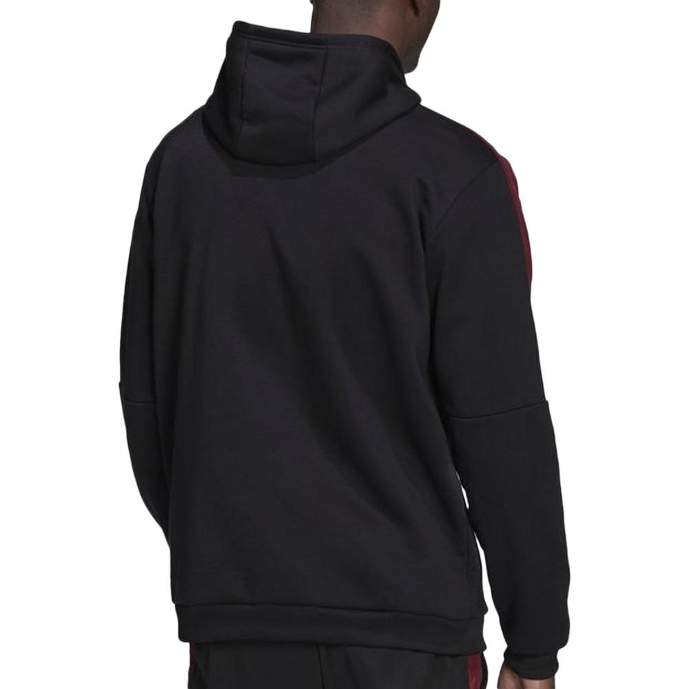 Sweat Noir/Rouge Homme Adidas Tiro vue 2