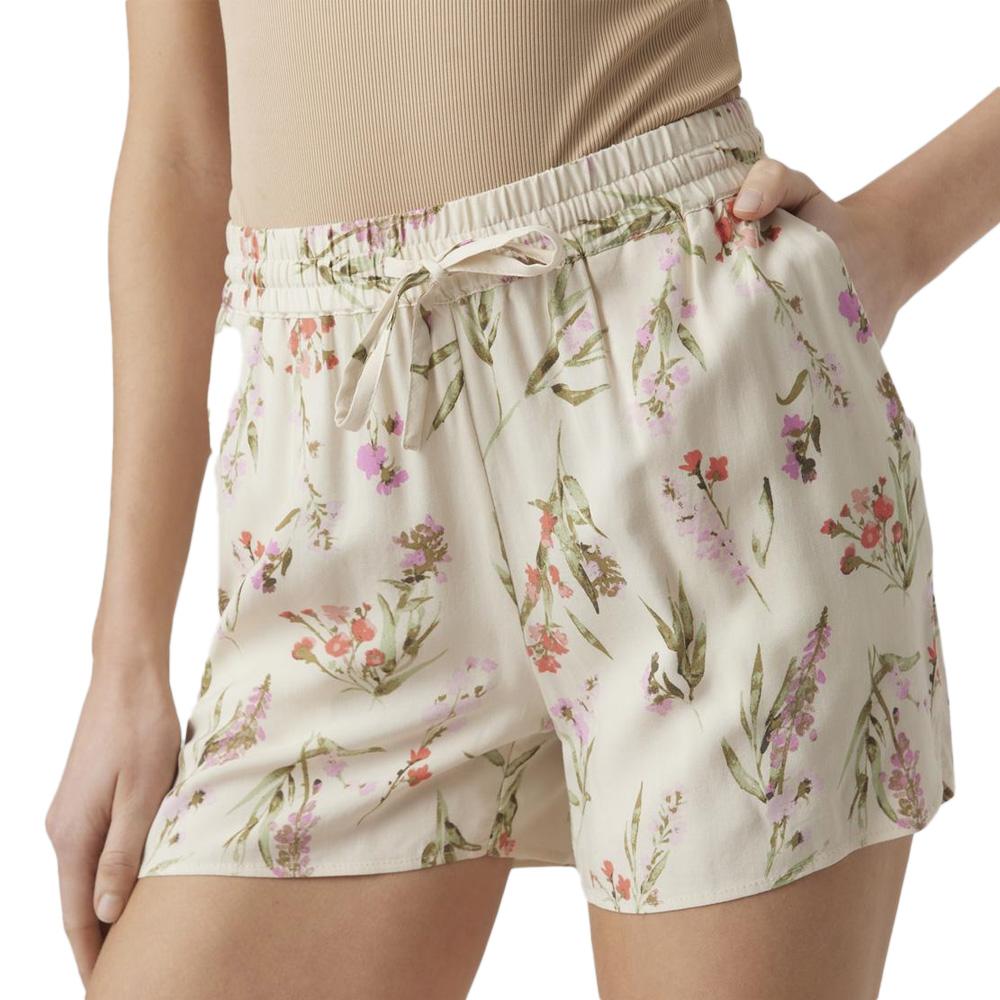 Short Beige/Rose/Vert à Motifs Femme Vero Moda Easy pas cher