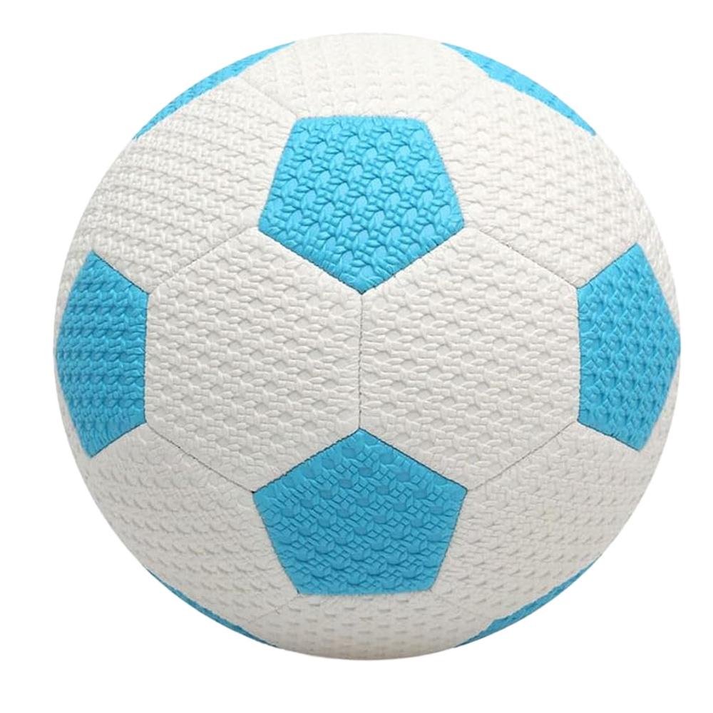Ballon de Foot Blanc/Bleu Plage pas cher
