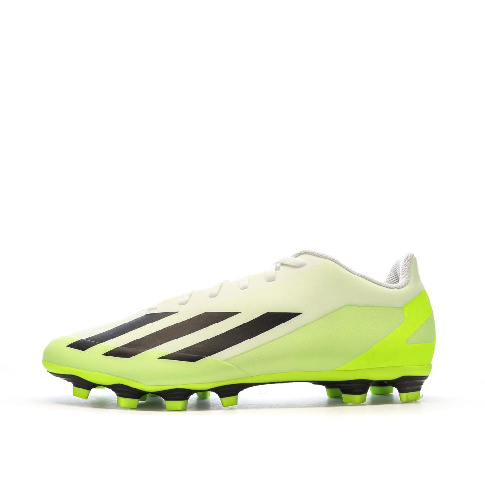 Chaussures de Foot Jaunes Mixte Adidas X Crazyfast.4 FxG pas cher