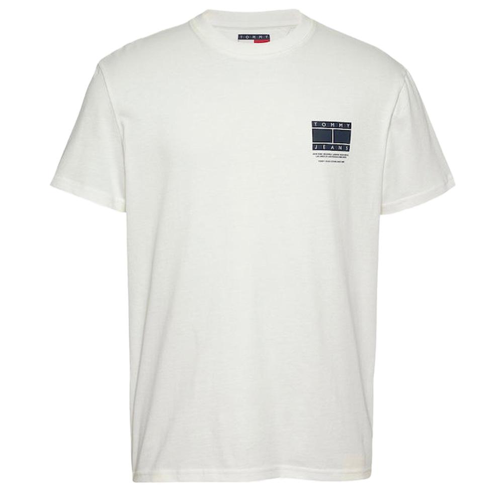 T-Shirt Blanc Homme Tommy Hilfiger Graphic pas cher