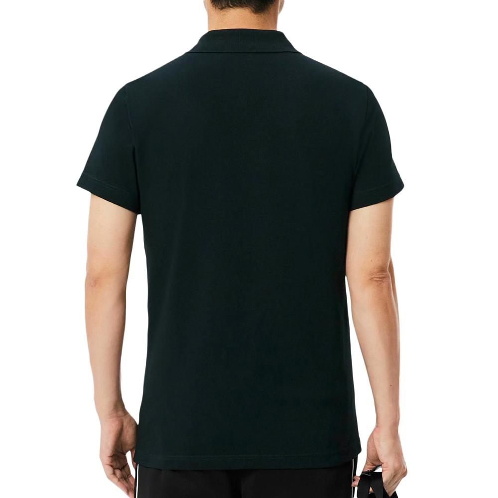 Polo Noir Homme Lacoste Regular vue 2