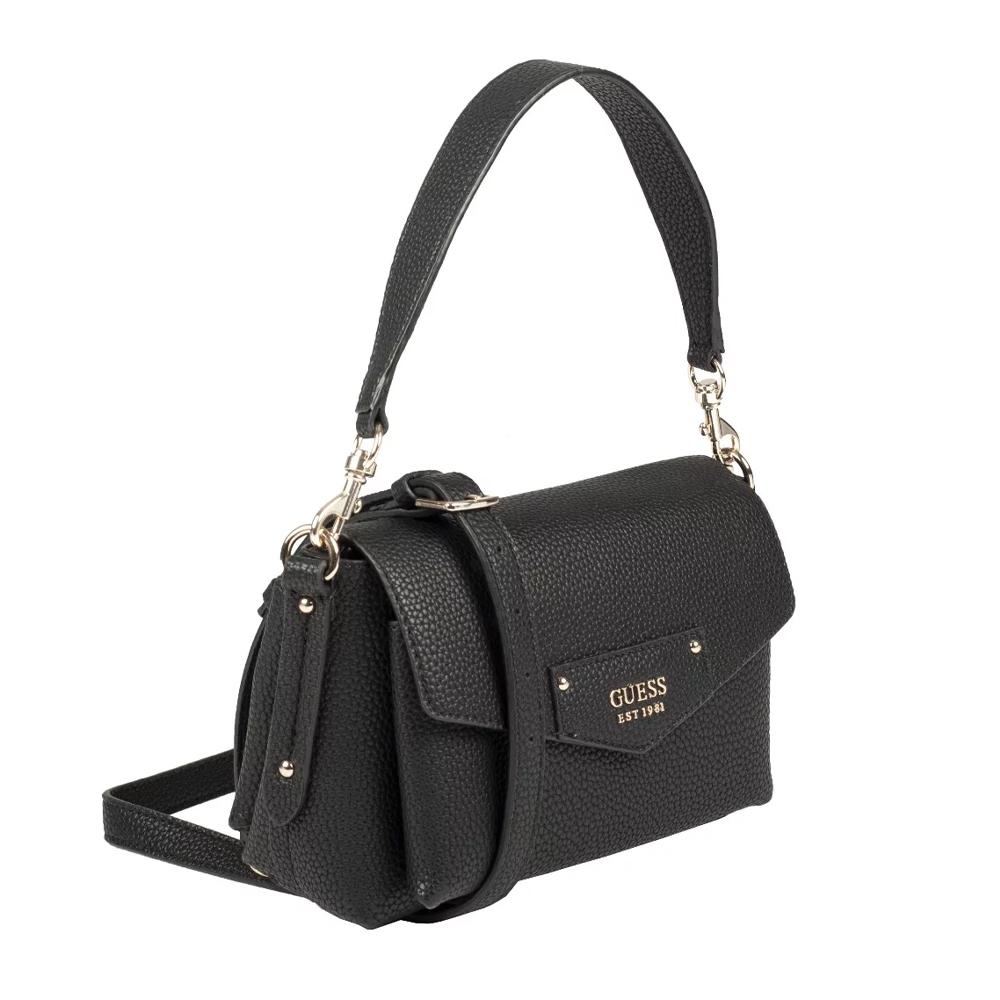 Sac à main Noir Femme Guess Eco Brenton vue 3