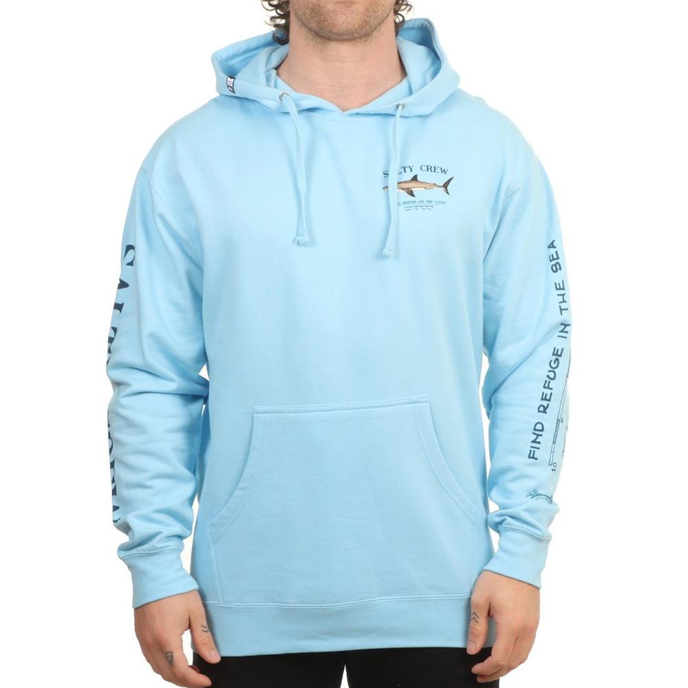 Sweat à Capuche Bleu Homme Salty Crew Bruce Hood pas cher