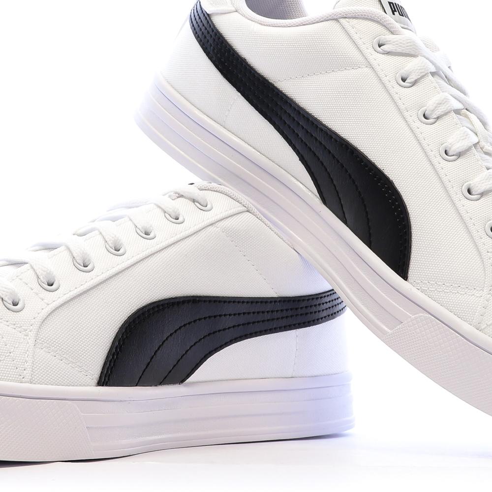 Baskets Blanches Homme Puma Smash Vulc vue 7