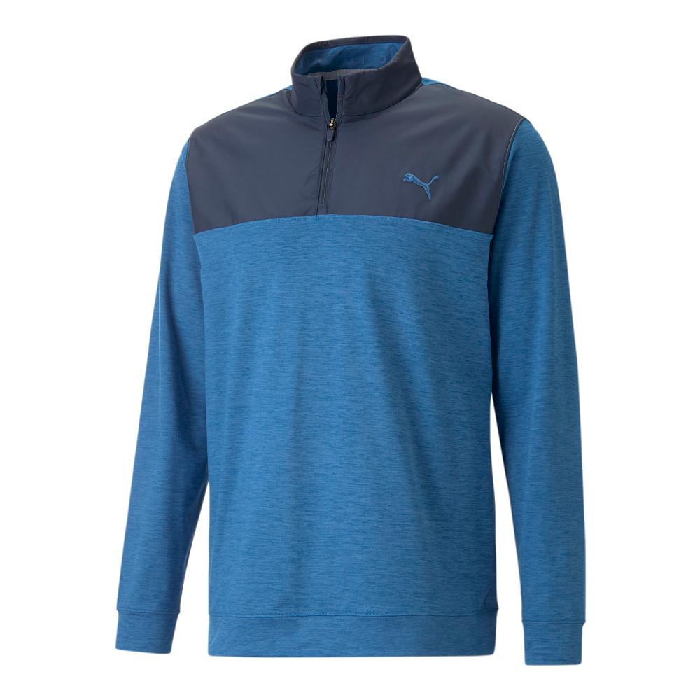 Pull de Golf Bleu/Marine Homme Puma Colblck pas cher