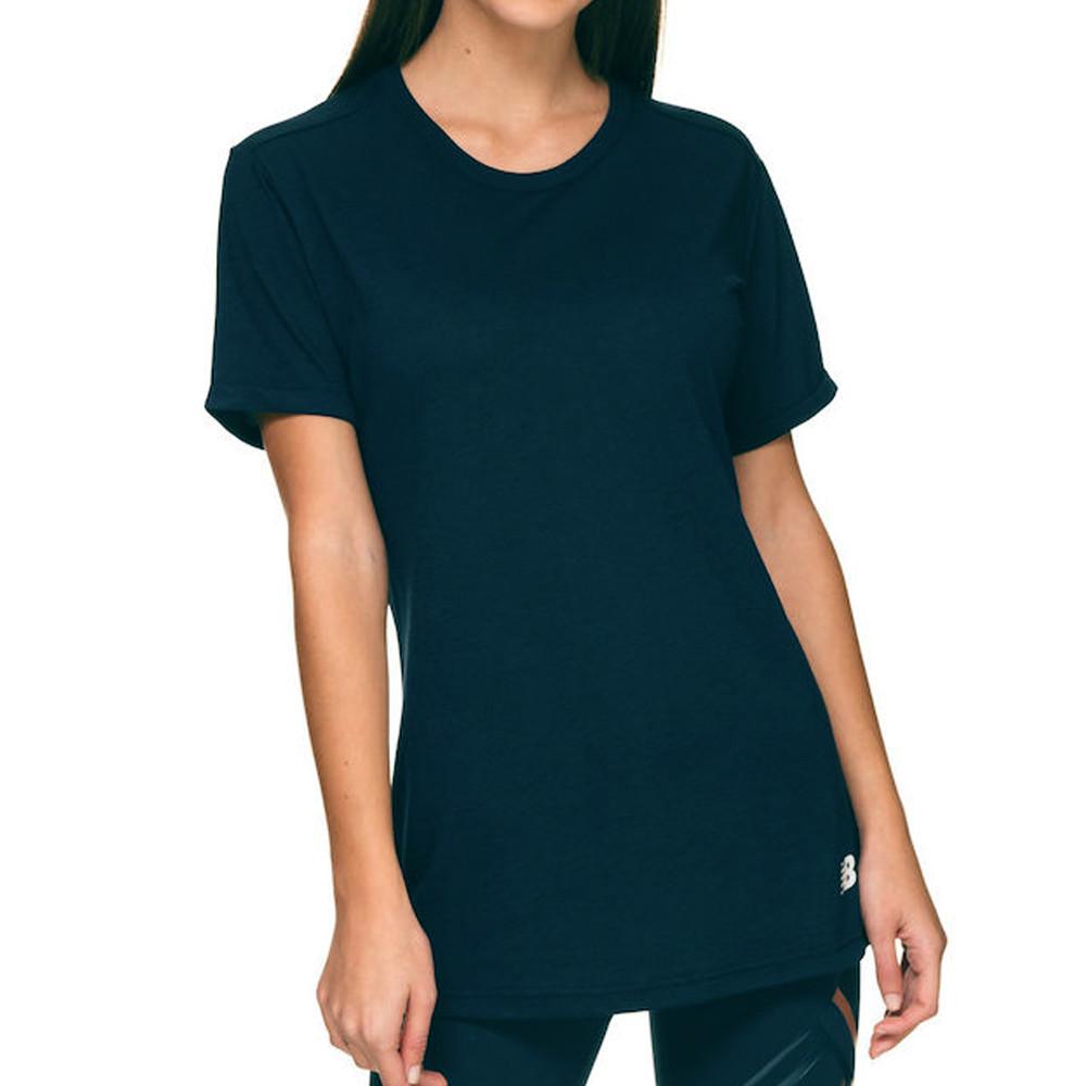 T-shirt de sport Marine Femme New Balance WT83542 pas cher