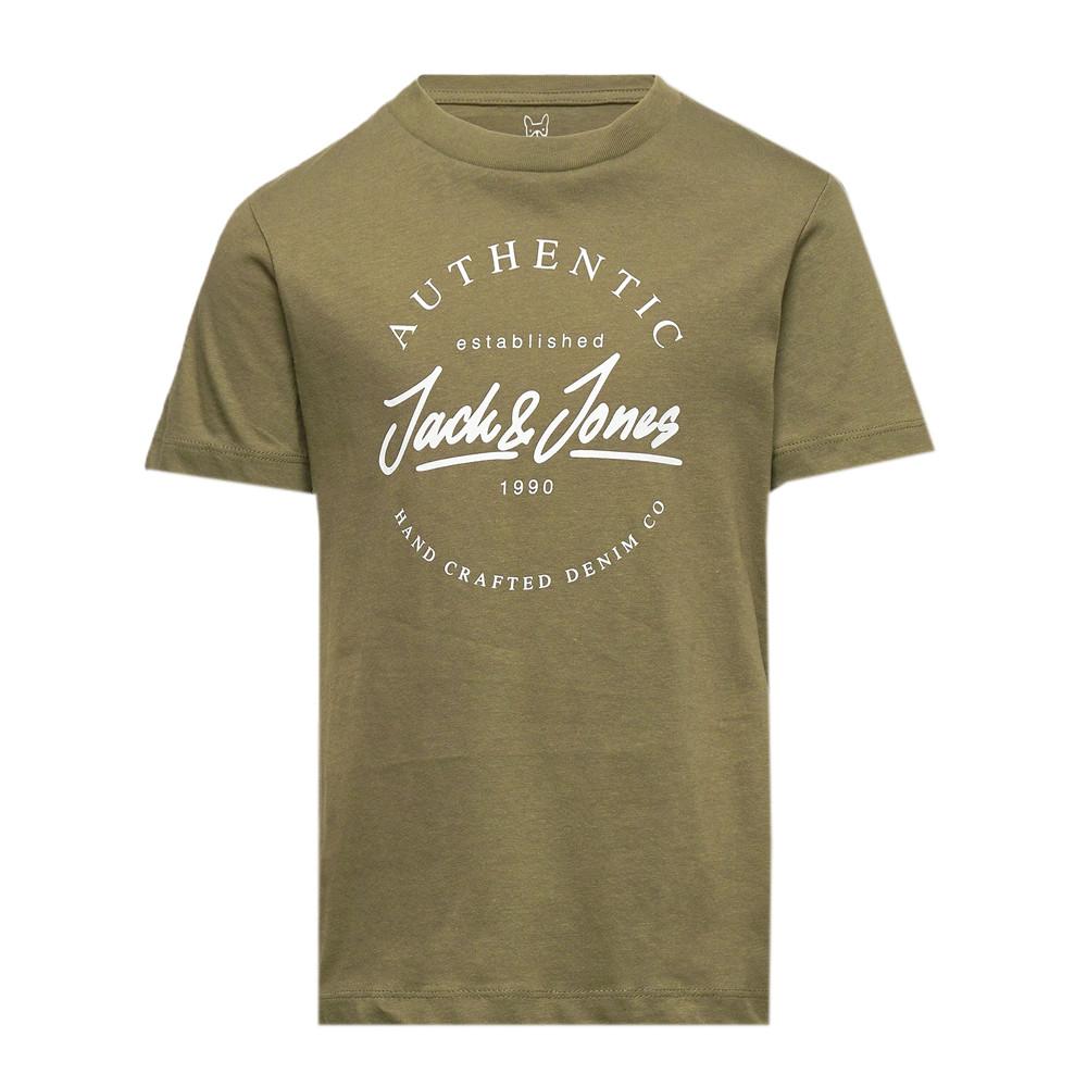 T-shirt Kaki Jack and Jones Chest pas cher