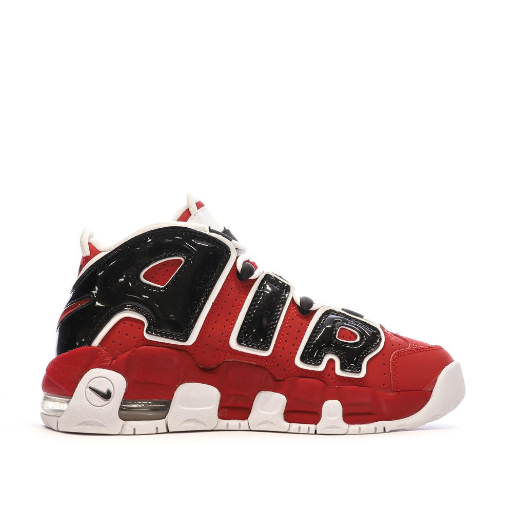 Baskets Rouge Garçon Nike Air More Uptempo vue 2