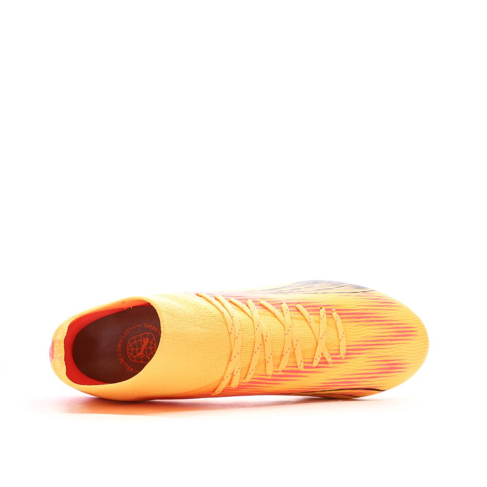 Chaussures de Football Orange, Noir Homme Puma Ultra Pro vue 4