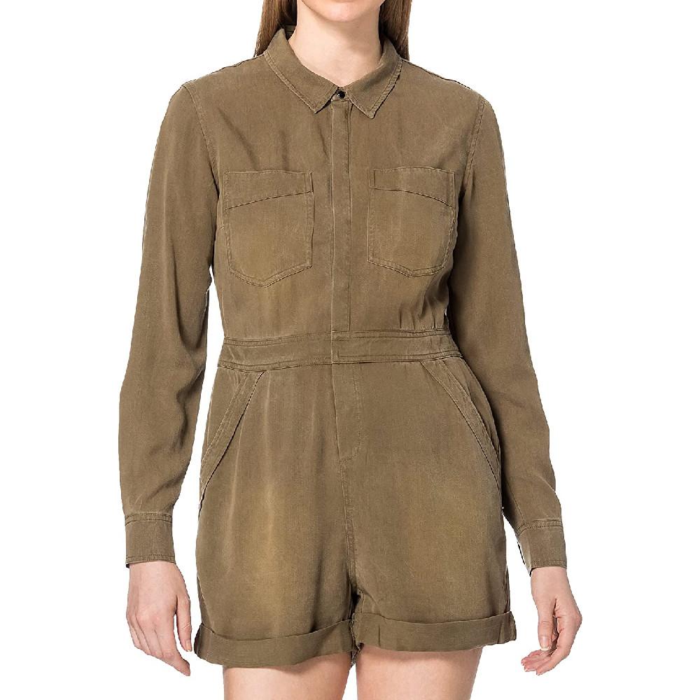Combishort Kaki Femme Superdry Playsuit pas cher