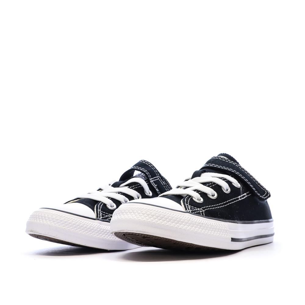 All Star Baskets Noires Enfant Converse Chuck Taylor 1v Easy-on vue 6