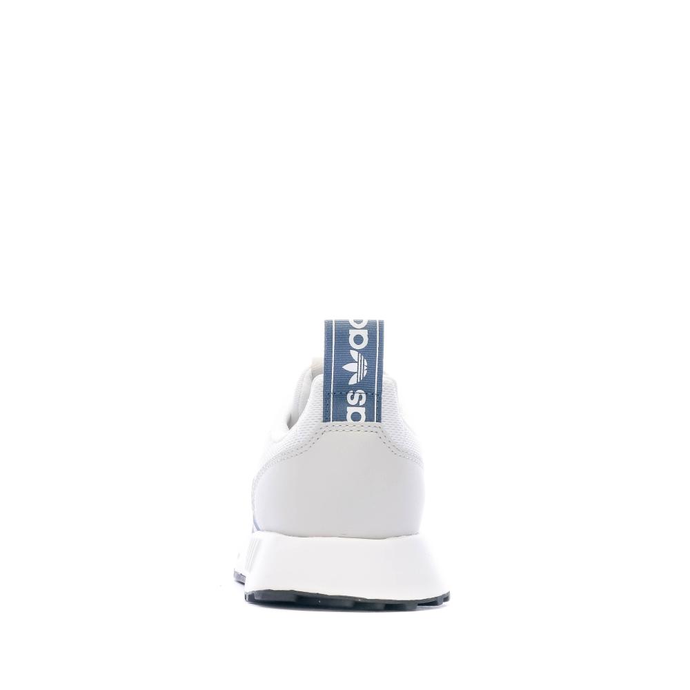 Baskets Blanc/Bleu Garçon Adidas Multix J vue 3