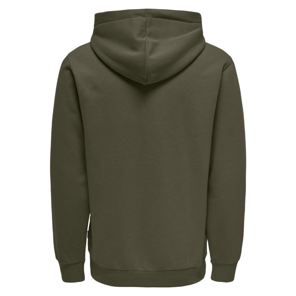 Sweat à Capuche Marron Homme Only & Sons Ceres vue 3