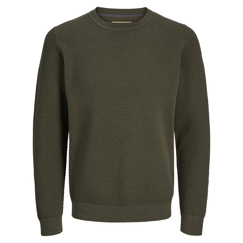 Pull Kaki Homme Jack & Jones Noah pas cher