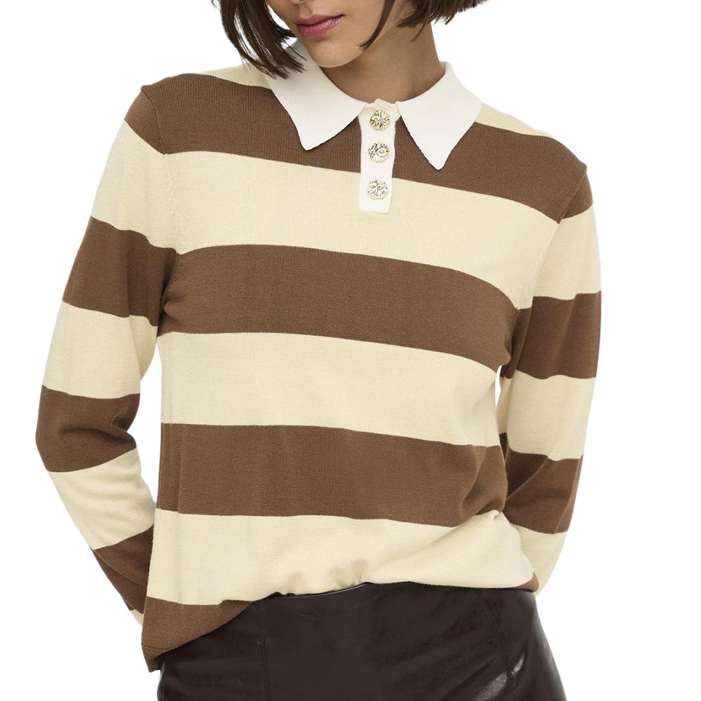 Polo amarillo/marrón para mujer JDY Melany barato