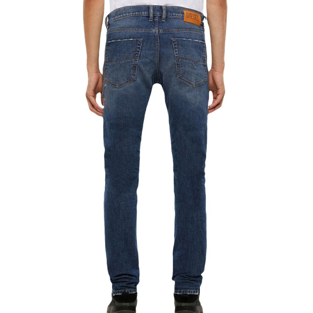 Jean Slim Bleu Denim Homme Diesel Tepphar vue 2