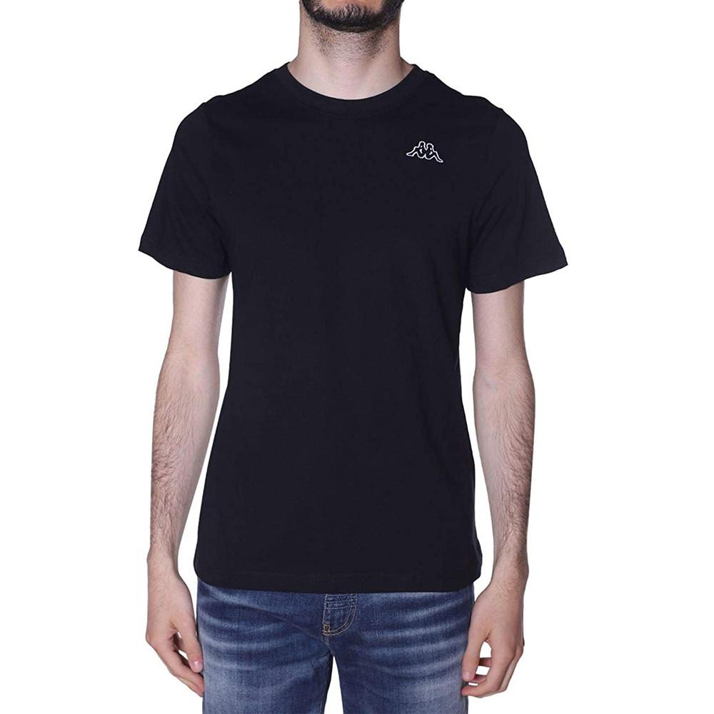 T-Shirt noir homme Kappa Cafers Slim Tee pas cher