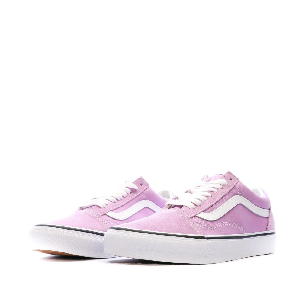 Baskets Mauve Femme Vans Old Skool vue 6